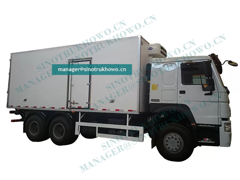 2 axle Sino Howo 10Wheels 20 Ton 30 Cubic 6x4 Refrigerator Refrigerating Container Freezer Truck-ZZ1257N4667
