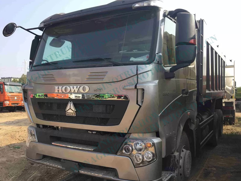 8X4 371HP 60 Ton Heavy Spec Dump Truck With 12 Tires , 1 Year Warranty-HowoA7 Dump Truck