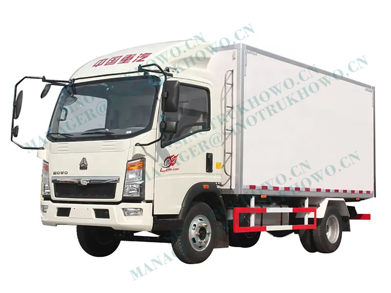 Mini 4x2 6 Wheels 10Ton HOWO Light Refrigerated Box Truck With Carrier Refrigerator-ZZ1047D3615C145