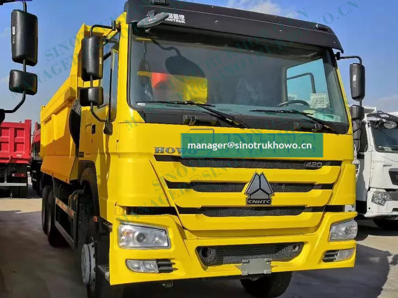 Sinotruk HOWO 6x4 Heavy Duty Dump Truck Stone Sand 10 Wheels 30 Ton 20Cubic 420hp-ZZ3257N3847A-1